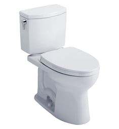 TOTO MS454124CUFRG#01 Drake II 28 1/2" Two-Piece Elongated Toilet with 1.0 GPF Single Flush and Right Hand Trip Lever in Cotton