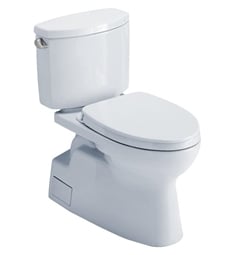 TOTO MS474124CEFRG#01 Vespin II 28 1/2" Two-Piece Elongated Toilet with 1.28 GPF Single Flush and Right Hand Trip Lever in Cotton
