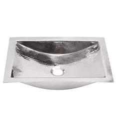 Nantucket TRS Brightwork Home 19 3/4" Single Bowl Undermount Hand Hammered Bathroom Sink in Stainless Steel
