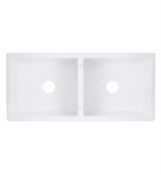 Nantucket CHATHAM-39-DBL Cape 39 1/4" Double Bowl Farmhouse/Apron Front Fireclay Kitchen Sink in White