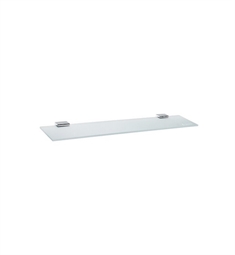 Smedbo PK347 Spa 24" Wall Mount Bathroom Frosted Glass Shelf in Polished Stainless Steel