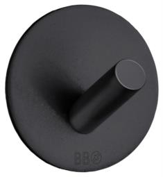 Smedbo BB1090 Beslagsboden 1 7/8" Wall Mount Self-Adhesive Single Hook in Black