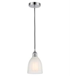 Innovations Lighting 616-1P-G441 Edison Brookfield 1 Light 5 3/4" White Glass Mini Pendant with LED or Incandescent Bulb Option