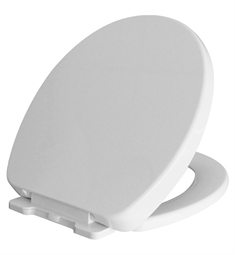 Icera S-486.01 14 3/8" Round Front Silent Close, Quick-Release Seat in White