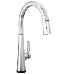 Delta 9191T-DST Monrovia 16 5/8" Single Handle Deck Mounted Pull-Down Kitchen Faucet with Touch2O Technology