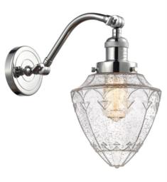 Innovations Lighting 515-1W-G664-7 Franklin Restoration Bullet 1 Light 7" Seedy Glass Wall Sconce with LED or Incandescent Bulb Option