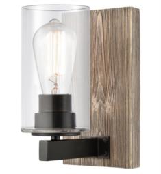 Innovations Lighting 424-1W-BK-G4452 Diego 1 Light 5 1/8" Clear Glass Wall Sconce in Matte Black with LED or Incandescent Bulb Option