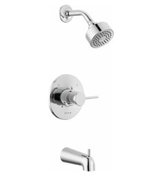 Delta T14459-PP Modern Monitor 14 Series Pressure Balance Tub and Shower Faucet with Single Function Showerhead