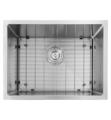 Nantucket SR2318-12-16 Pro Series 23" Single Bowl Undermount Stainless Steel Kitchen Sink in Brushed Satin