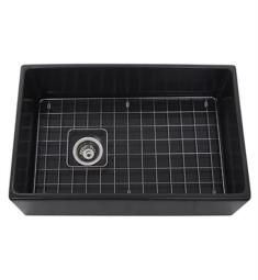 Nantucket T-FCFS3019G-OSD Cape 30" Single Bowl Farmhouse Apron/Undermount Kitchen Sink in Gray with Accessory Pack