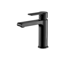 Aquabrass ABFB20014BK Why Not 6 1/8" Single-Hole Bathroom Sink Faucet in Black