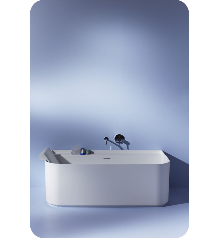 LAUFEN Sonar Bath Backrest Light Grey from Reece