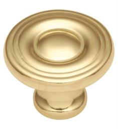 Hickory Hardware P14402-3-10B Conquest 5 1/2" Mushroom Cabinet Knob in Polished Brass - Pack of 10