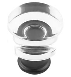 Hickory Hardware P3708-CAMB Midway 1" Mushroom Cabinet Knob in Crysacrylic with Matte Black