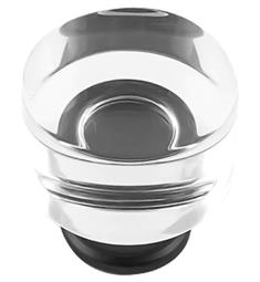 Hickory Hardware P3709-CAMB Midway 1 1/4" Mushroom Cabinet Knob in Crysacrylic with Matte Black