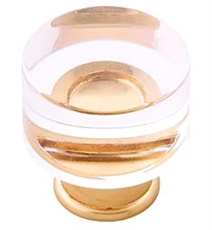 Hickory Hardware P3709-CABGB-10B Midway 5 7/8" Round Cabinet Knob in Brushed Golden Brass - Pack of 10