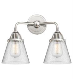 Innovations Lighting 288-2W-G64 Nouveau 2 Cone 2 Light 14 1/4" Seedy Glass Vanity Light with LED or Incandescent Bulb Option