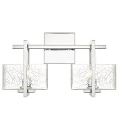 Innovations Lighting 312-2W-CL Striate 2 Light 15" Clear Glass Vanity Light with LED or Halogen Bulb Option