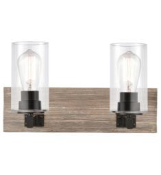 Innovations Lighting 424-2W-BK-G4452 Diego 2 Light 17 3/8" Clear Glass Vanity Light with LED or Incandescent Bulb Option