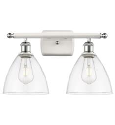 Innovations Lighting 516-2W-GBD-752 Ballston Dome 2 Light 18" Clear Glass Vanity Light with LED or Incandescent Bulb Option