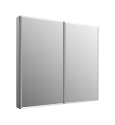 Fresca FMC8011-BE 40" Wide x 36" Tall Bathroom Medicine Cabinet w/ Mirrors, Beveled Edge