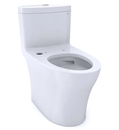 TOTO CST646CEMFGAT40#01 Aquia 0.8/1.28 GPF Dual Flush One Piece Elongated Chair Height Toilet with Dynamax Tornado Flush Technology - Less Seat
