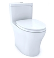 TOTO MS646124CEMFG#01 Aquia IV 1.28 / 0.8 GPF Dual Flush One-Piece Elongated Chair Height Toilet - Includes Seat