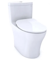 TOTO MS646234CEMFG#01 Aquia IV 1.28 / 0.8 Dual Flush One-Piece Elongated Chair Height Toilet - Includes Seat and CEFIONTECT Glaze