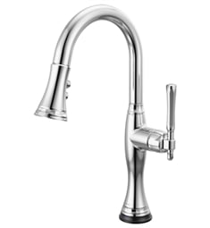 Brizo 64958LF Tulham 16 1/2" Deck Mounted Smart Touch Pull-Down Bar/Prep Kitchen Faucet