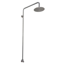 Barclay OSH106-SB 7 7/8" Wall Mount Single-Function Outdoor Round Showerhead in Brushed Stainless Steel