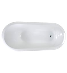 Barclay CTSN67I-WH India 67" Cast Iron Freestanding Slipper Clawfoot Soaker Bathtub in White