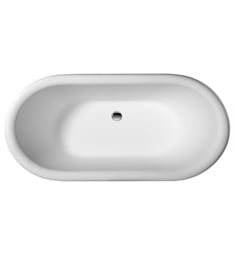 Barclay RTDRN70B Winston 70" Resin Freestanding Soaker Bathtub with Pop up Drain in White