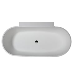 Barclay RTFN67 Neal 67 3/8" Resin Freestanding Bathtub with Pop up Drain in White
