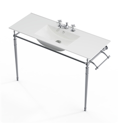 James Martin 319V47.2CHRCRM 47" Westley Console Sink with Chrome Stand
