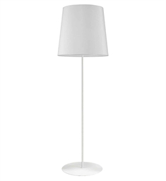 Dainolite MM681F-WH-790 Maine 1 Light 20" Incandescent Freestanding Floor Lamp in White with White Shade