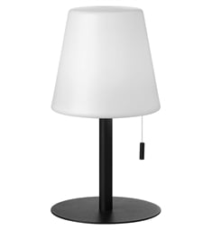 Dainolite TSY-113LEDT-MB Prescott 1 Light 4 1/2" LED Freestanding Table Lamp in Matte Black with White Acrylic Diffuser