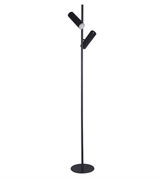 Dainolite CST-6112LEDF Constance 2 Light 9" LED Freestanding Floor Lamp with Frosted Acrylic Diffuser