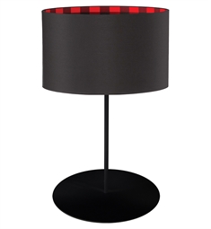 Dainolite MM141T-BK Maine 1 Light 14" Incandescent Freestanding Table Lamp in Matte Black