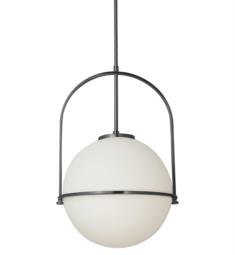 Dainolite PAO-161P Paola 1 Light 15 1/2" Incandescent Pendant Ceiling Light with White Opal Glass Shade