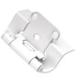 Hickory Hardware P5710F-25B 1/2" Overlay Semi-Concealed Full Wrap Self-Close Cabinet Hinges - Pack of 25