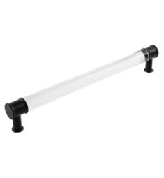 Hickory Hardware P3711-CAMB-5B Midway 12" Centre to Centre Bar Cabinet Pull in Crysacrylic with Matte Black - Pack of 5