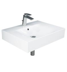 Barclay 4-160WH Des 24 1/8" Single Basin Rectangular Wall Mount Bathroom Sink in White