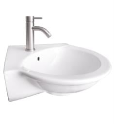 Barclay 4-231 Evolution 23 1/2" Single Basin U-Shaped Corner Wall Mount Bathroom Sink