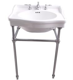 Barclay 753WH Ensal 29 1/2" Single Basin Oval Shape Console Bathroom Sink in White