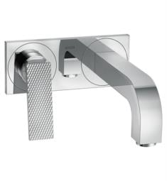 Hansgrohe 39171001 Axor Citterio 2 3/4" Single Handle Wall Mount Bathroom Sink Faucet Trim in Chrome with Base Plate and Rhombic Cut
