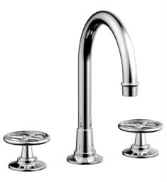 Phylrich 220-01 Works 10 1/8" Double Cross Handle Widespread High Spout Bathroom Sink Faucet