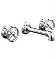 Phylrich 221-11 Works 7 1/8" Double Cross Handle Wall Mount Bathroom Sink Faucet