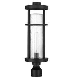 Craftmade ZA4215 Encompass 1 Light 7" Incandescent Medium Outdoor Post Light with Clear Seedy Glass Shade