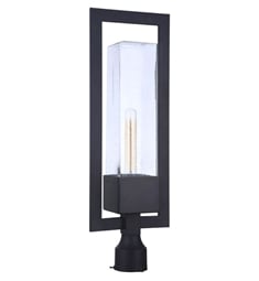 Craftmade ZA4025 Perimeter 1 Light 8 3/8" Incandescent Large Outdoor Wall Sconce with Clear Seedy Glass Shade