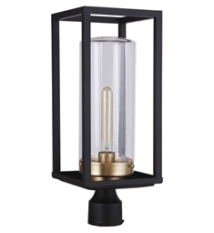 Craftmade ZA4825 Neo 1 Light 7 7/8" Incandescent Outdoor Post Light with Clear Glass Shade